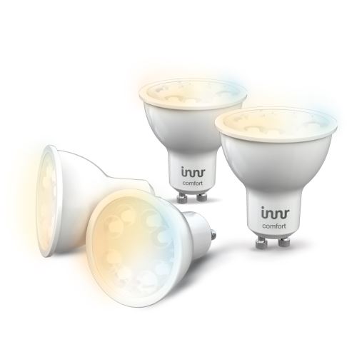 Ampoule led connectée - type gu10 - blanc variable 2200k à 5000k - intensité variable - zigbee 3.0 - pack de 4