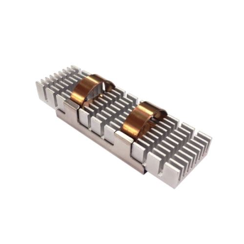 qnap heatsink f m.2 ssd module 6pcs 68x19.8x1mm dark gree noir