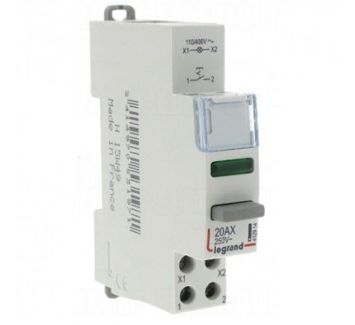 Inter poussoir CX3 1 module - Double fonction - Avec voyant