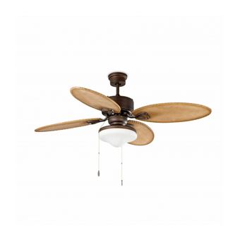 Ventilateur De Plafond Retro Lombok D130 Cm Brun Ventilation