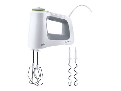 Braun Multimix 5 Hm 5100 Wh - Batteur à Main - 750 Watt - Blanc/Gris