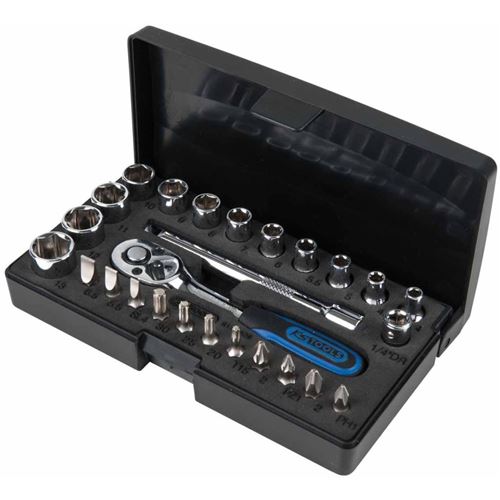 1/4' CHROMEplus Coffret de douilles, 26 pcs
