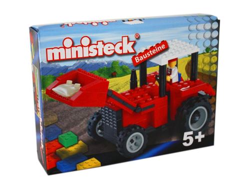 Tracteur De Ferme Rouge Briques Ministeck