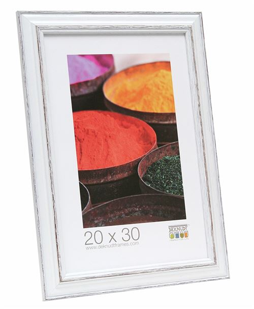 Deknudt Frames S221H3 - Basic Cadre Photo Blanc/Noir - 30 x 40 cm