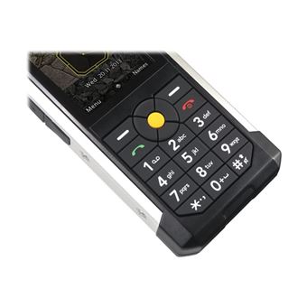 CAT B100 - 3G téléphone de service - RAM 64 Mo - microSD slot - Écran LCD - 240 x 320 pixels - rear camera 3 MP - noir