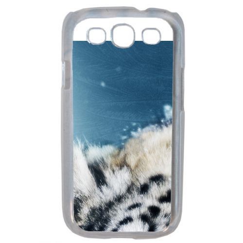 Coque tigre blanc yeux bleus compatible samsung s3 mini transparent
