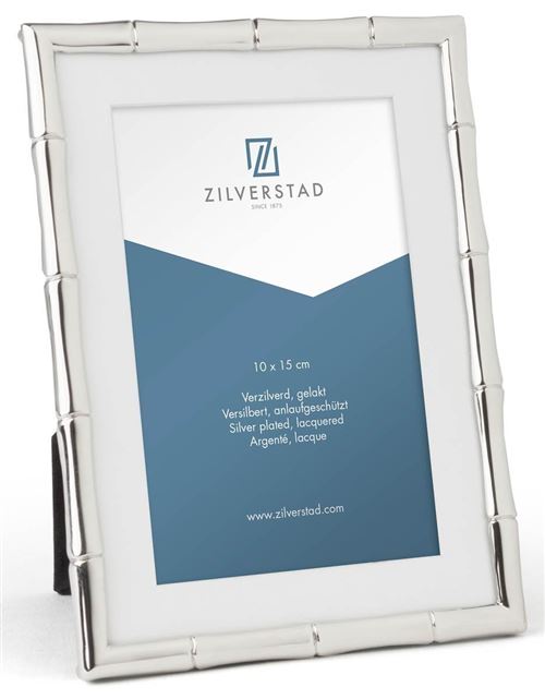 Zilverstad 8032261 Cadre photo Bali, alliage de zinc, argenté, 1.5 x 13.9 x 19 cm