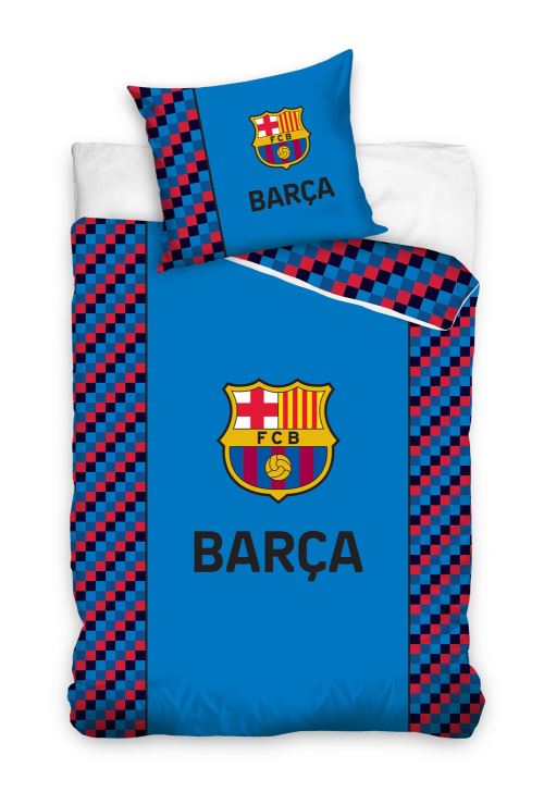 FC Barcelona housse de couette Barça 140 x 200 cm bleu