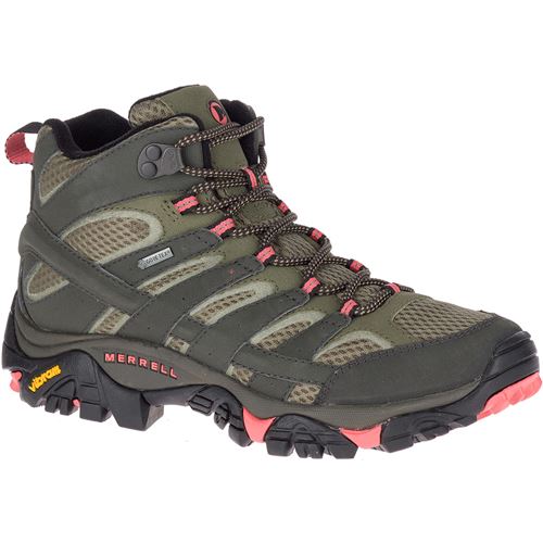 Chaussures Randonnée légère Moab 2 Mid GORE-TEX Femme Beluga-Olive 39