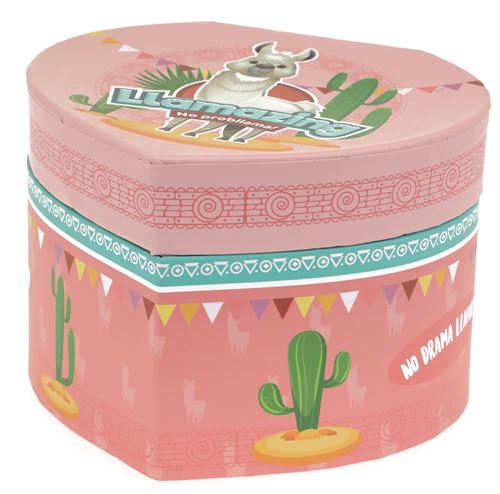 Toi-Toys boîte Llamazingà musique forme coeur 12 cm terre cuite