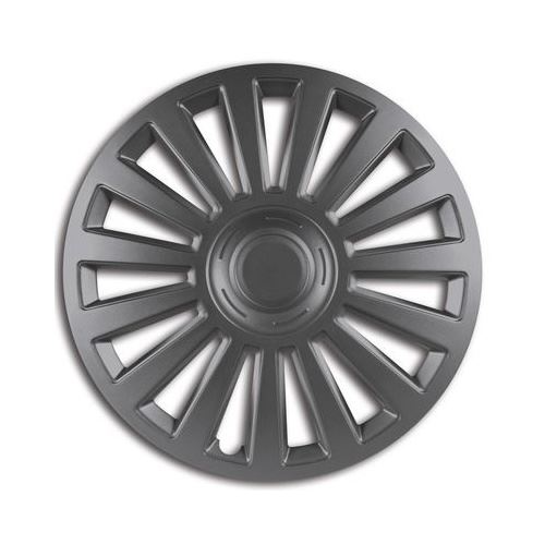 Car Plus hubcaps California Grafiet 15 pouces ABS noir jeu de 4