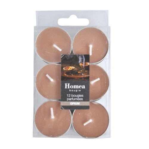 Paris Prix Lot De 12 Bougies Chauffe-Plat Essentiel 3,5Cm Opium