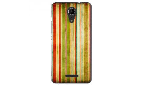Coque souple pour Wiko Tommy 2 avec impression Motifs bandes effets vintages 3