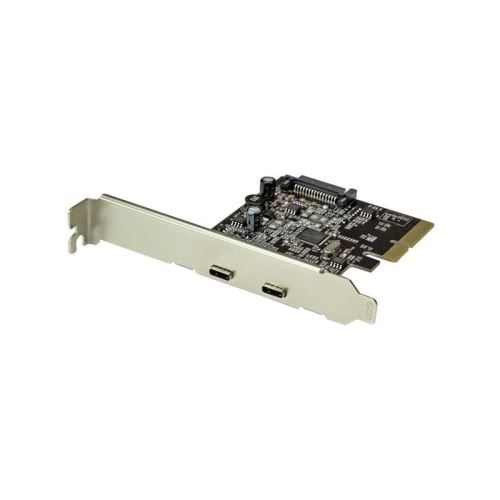 Hub Usb Startech Carte Contrôleur Pci Express à 2 Ports Usb 3.1 - 10 Gb/s Par Port - 2x Usb-c