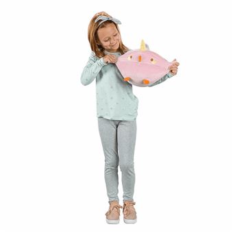 Peluche Molang - Le poussin Piu Piu Licorne - Hauteur 27 cm