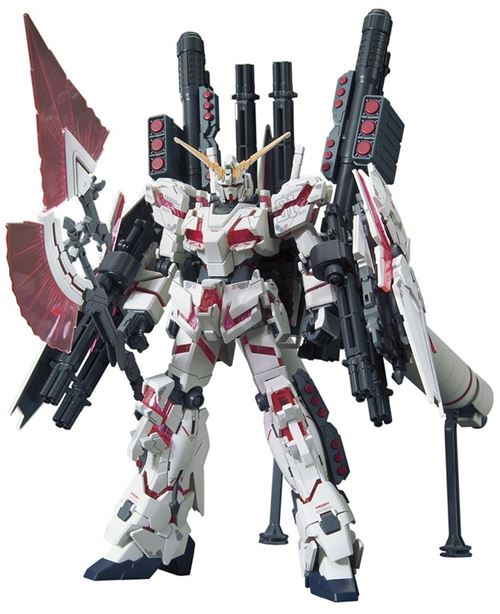 Bandai Gundam Unicorn kit RX-0 Full Armor D gris/rouge