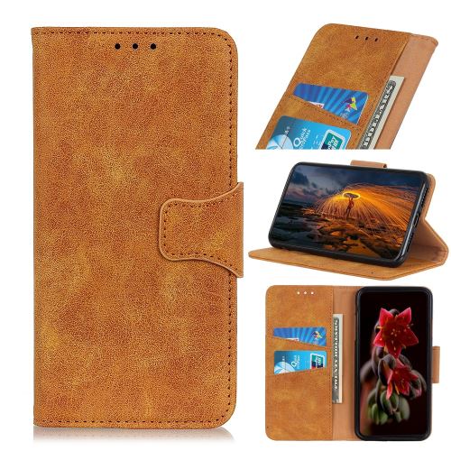 Etui en PU style vintage split avec support marron pour votre Nokia 3.2