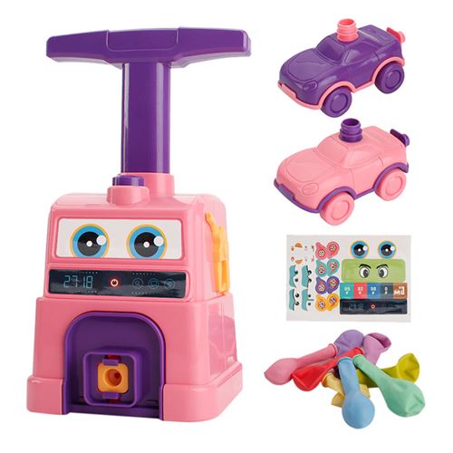 GENERIQUE Enfants Puissance Balle Voiture Science Exp&eacute;rience Jouet Puzzle Inertie amusante - Rose 
