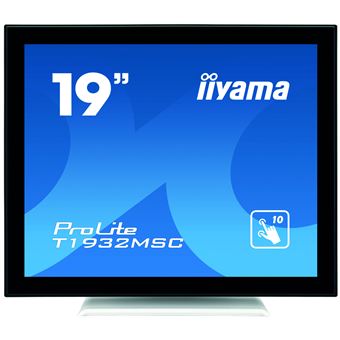 iiyama ProLite T1932MSC-W5AG touch screen monitor 48.3 cm (19 ) 1280 x 1024 pixels Black,White Multi-touch Multi-user