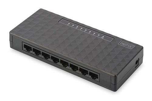 Digitus 0.51 Gigabit Ethernet 8 Ports Desktop Switch Noir 10/100/1000 Mbit