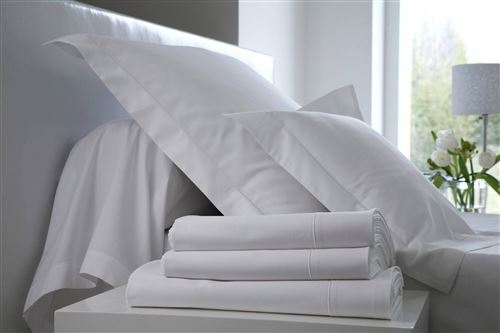 Taie d'oreiller Satin BLANC DES VOSGES - Blanc - 65 x 65 cm