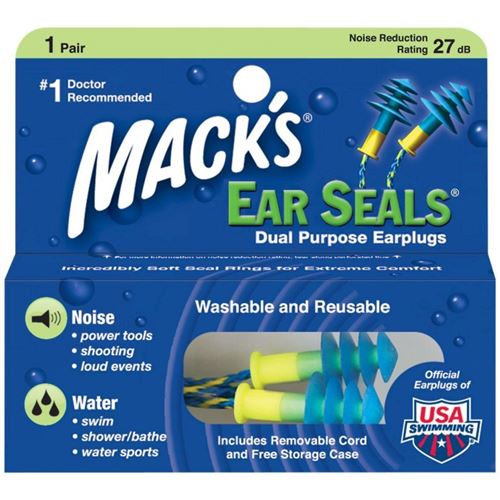 Bouchons pour la Natation Mack s Ear Seals en Silicone