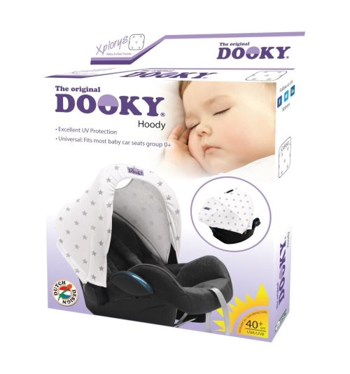Dooky sweat à capuche étoiles argent