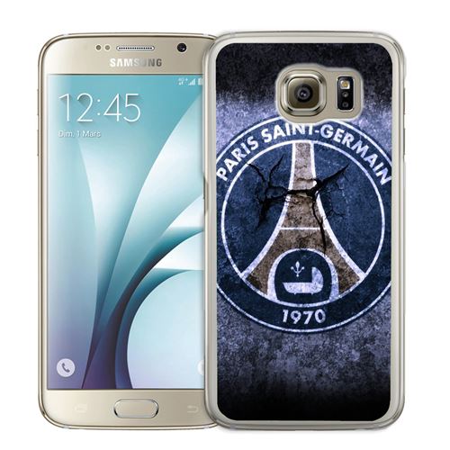 Coque pour Samsung Galaxy S7 psg logo grunge