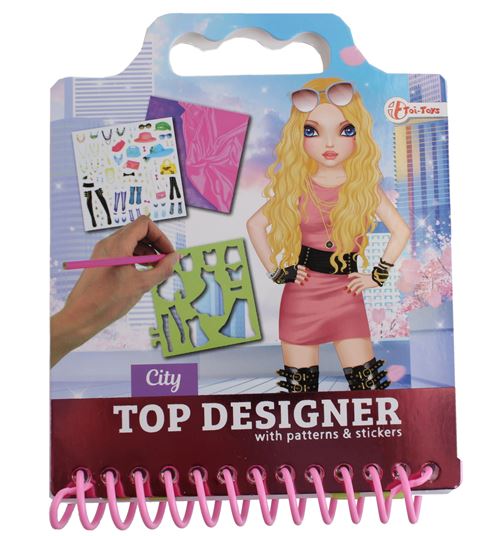 Toi-Toys carnet à dessin avec autocollants Fashion City girls