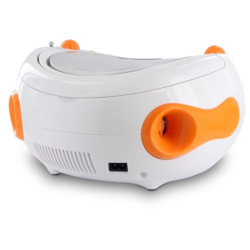 Metronic - mini chaine hifi Radio Lecteur CD MP3 USB orange blanc gris -  Radio, lecteur CD/MP3 enfant - Rue du Commerce