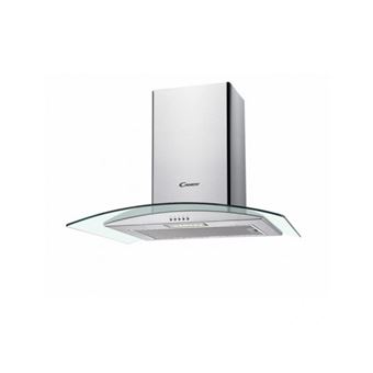 Candy CGM64/1X - Hotte - hotte décorative - largeur : 59.5 cm - profondeur : 50 cm - evacuation & recyclage - avec moteur interne - inox - 1