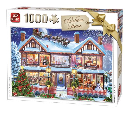 King Puzzle Puzzle Maison de Noël 1000 Pièces