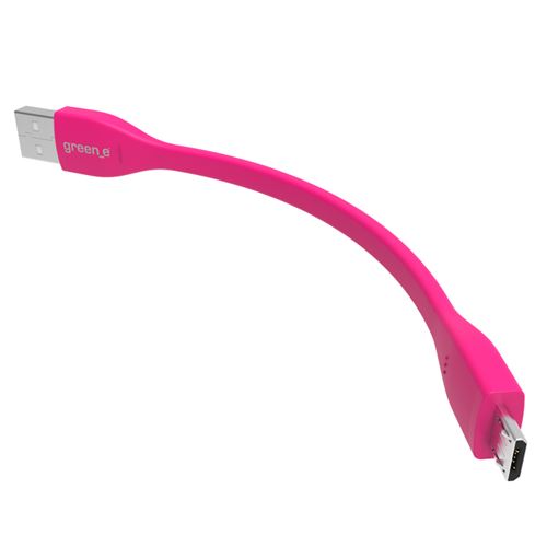 Green_E - Cable écologique micro-USB vers USB - 15 cm - Bleu