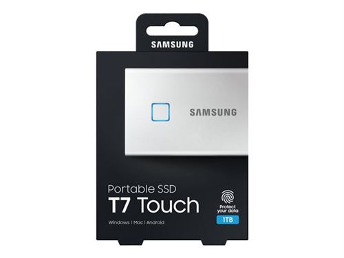 SSD T7 Touch portable 3.2 en argent (1 To)