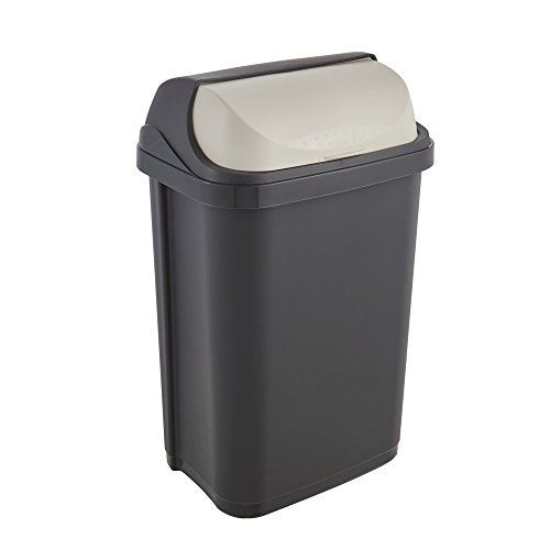 Okt 2053711 roll-top poubelle plastique graphite crème 25 l 1045482600000