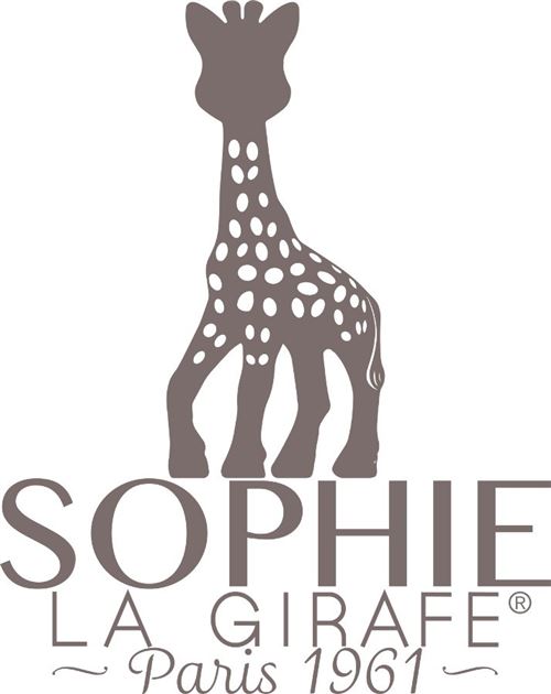 Doudou avec attache-sucette (Sophie la girafe)