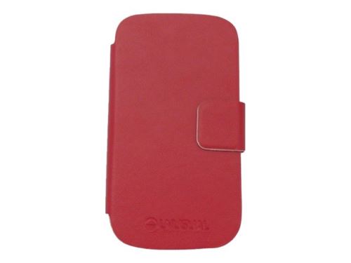 Unusual Flipcover U35X - Beschermende bedekking voor mobiele telefoon - plastic, kunstleer - rood - voor Unusual U35X