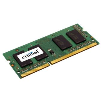 Crucial - DDR3L - module - 8 Go - SO DIMM 204 broches - 1600 MHz / PC3-12800 - CL11 - 1.35 V - mémoire sans tampon - non ECC - 1