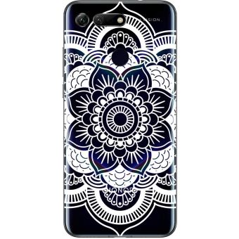 Coque Souple Huawei Honor 10 - Motif Rosace Blanche - Protection Silicone