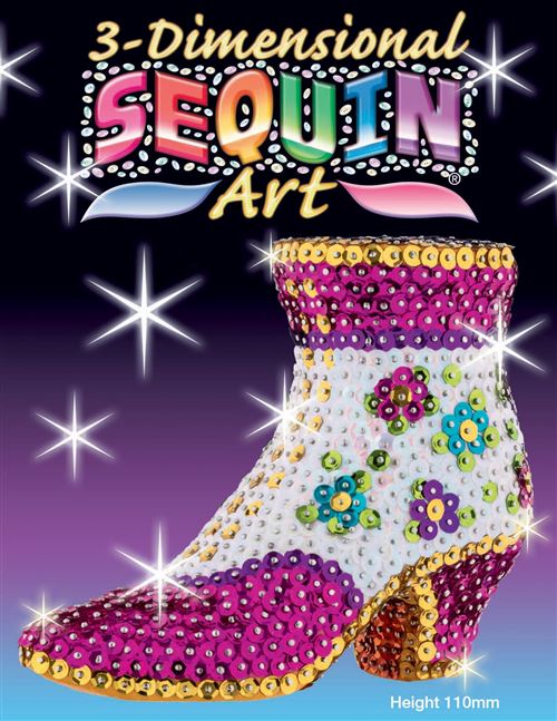 Personnage sequin 3d la bottine - sequin art