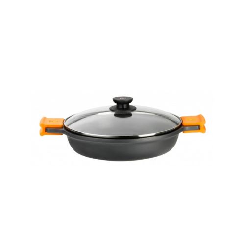 Casserole avec Couvercle en Verre BRA A270540 (40 cm) Aluminium