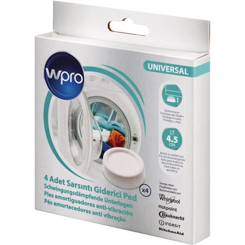 Wpro ska305 Machine à laver Accessoires-schwingungsdämpfende documents pour tous les appareils/Blanc