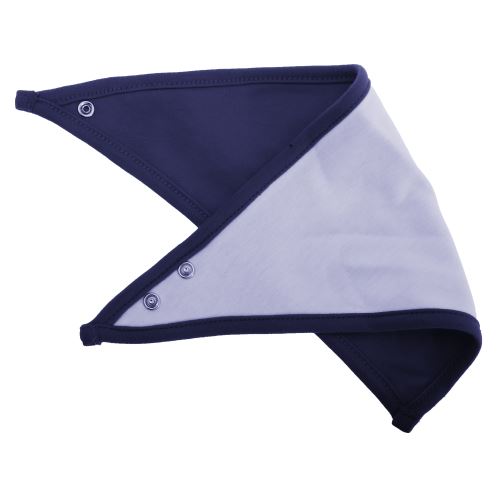 Babybugz - Bavoir bandana réversible - Bébé unisexe (Lot de 2) (Taille unique) (Blanc/Bleu marine) - UTBC4172