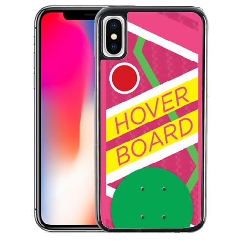 Coque pour iPhone XS hoverboard retour vers le futur