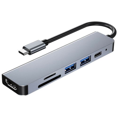 Or - Adaptateur HUB USB USB C 3 en 1 mâle vers femelle, USB 3.1, Type c  vers HDMI, PD, chargeur pour Macbook Air 12