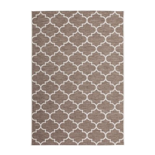 Paris Prix Beige Tapis Tissé À Poils Courts "Batu" 120 X 170 Cm