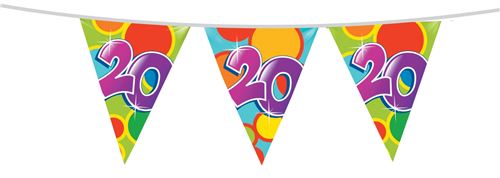 Haza Original ligne drapeau multicolore 20 ans 10 mètres
