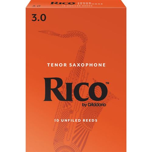 D'Addario RKA1030 - Anches saxophone ténor, force 3.0, boîte de 10