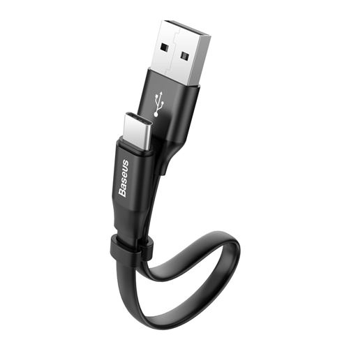 Câble USB Court USB-C Baseus Noir Pour ASUS - BLACKBERRY - CROSSCALL - GOOGLE - HTC - HUAWEI - MOTOROLA - NOKIA - ONEPLUS - ... et +