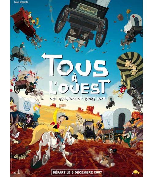 Lucky Luke - Tous A l'Ouest AFFICHE CINEMA ORIGINALE
